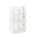 White Classic Condiment Holder With Removable Plastic Compartments 